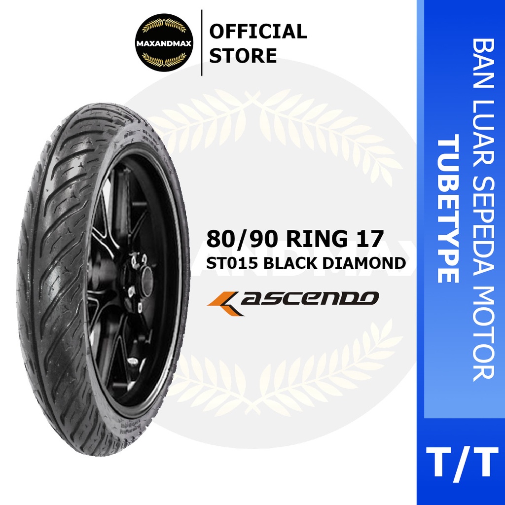 Ban Motor ASCENDO 80/90-17 ST015 BLACK DIAMOND Tubetype Ring 17