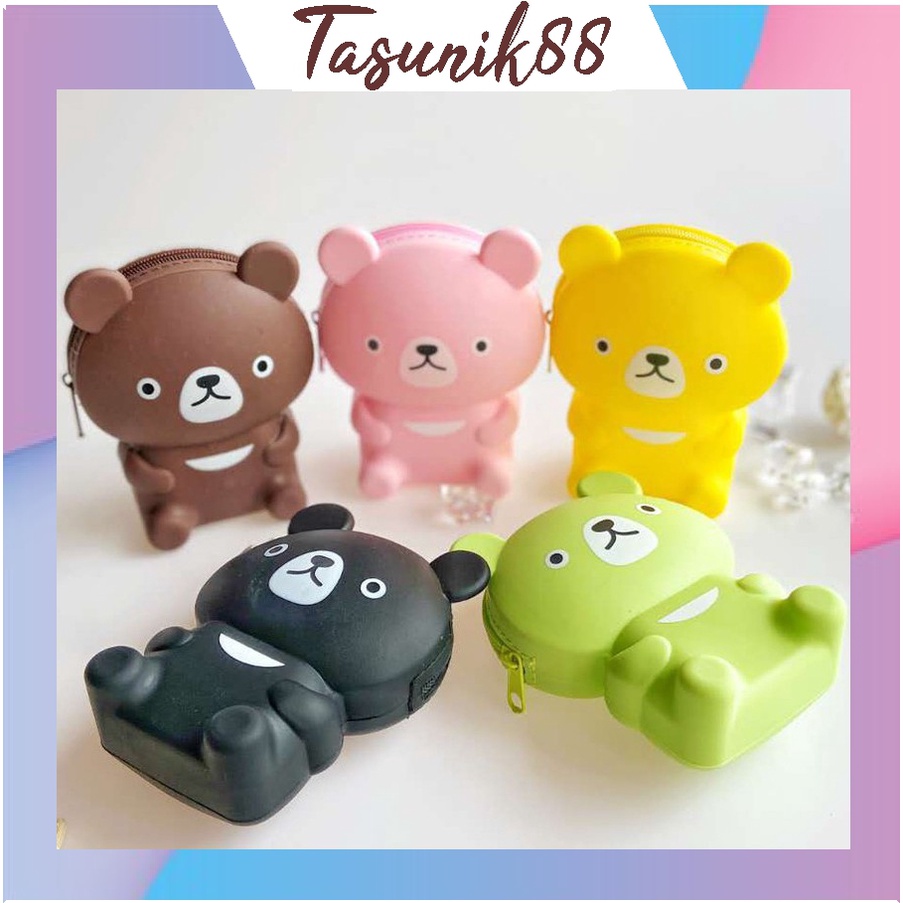 TASUNIK88 D034 Dompet Koin Mini Karakter Dompet Silikon Dompet Silicon Coin Import