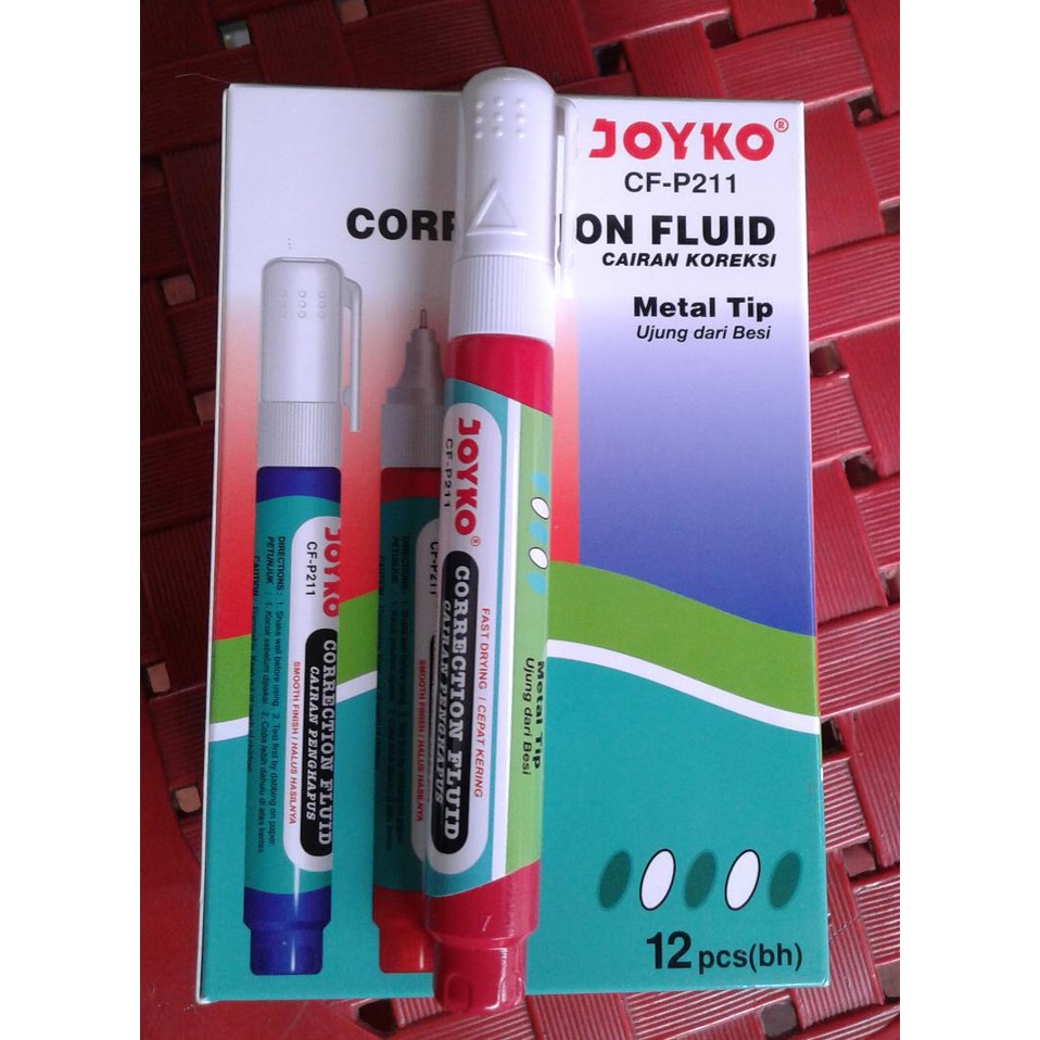 

NEW SALE TIPEX JOYKO / TIPEX CAIR / CORRECTION FLUID CF-P211 (METAL TIP)