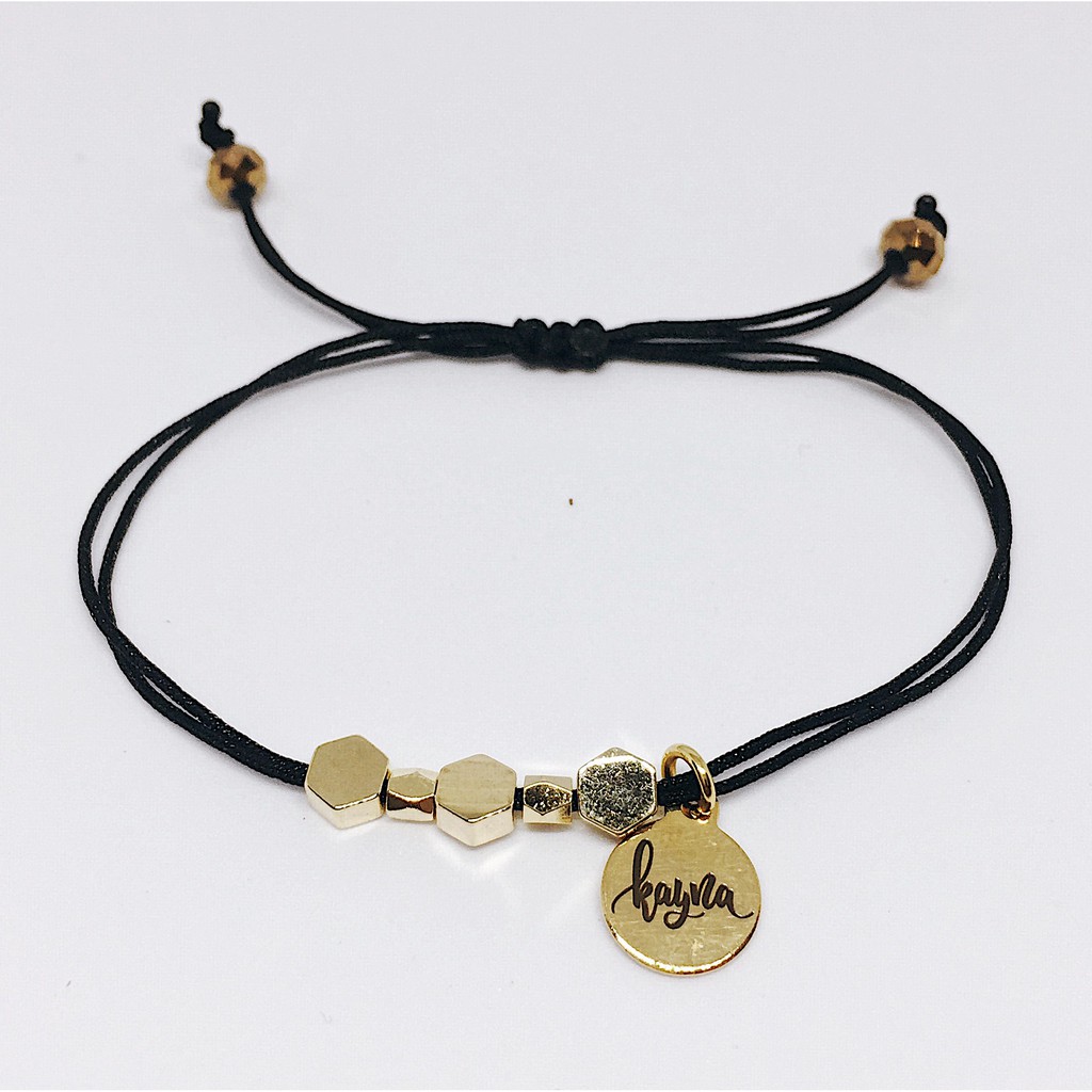 Hexagon Bracelet - Gold Plated