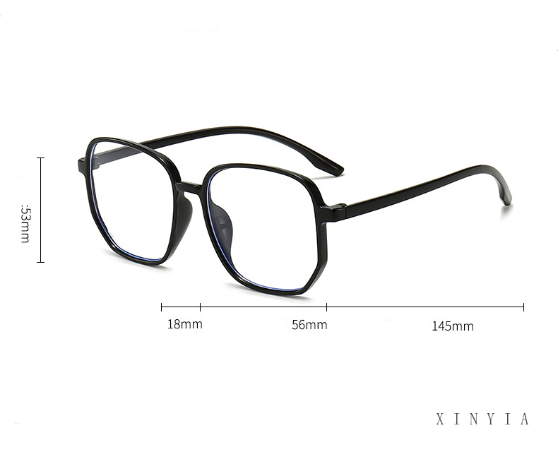 Anti Biru Kacamata Korean Design Square Besi Frame Eyeglasses Untuk Wanita/Pria