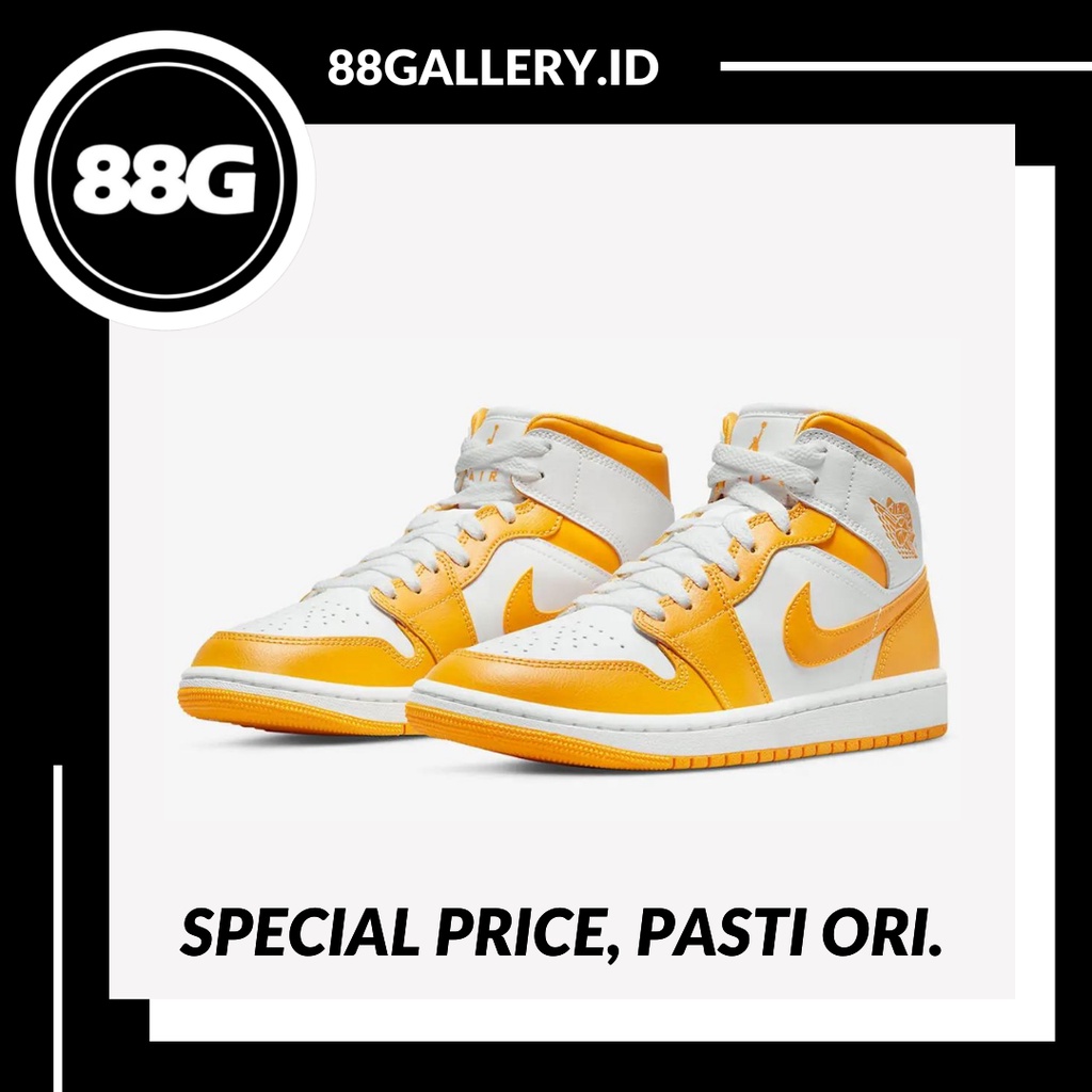 Air Jordan 1 Mid White Yellow