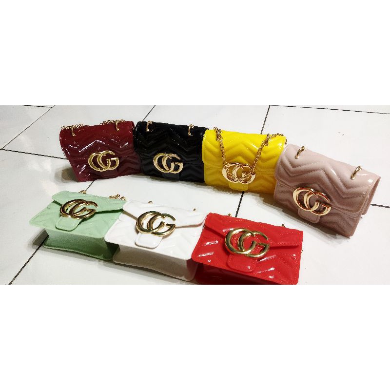 Tas import Jakarta CG tas mini jelly rubber
