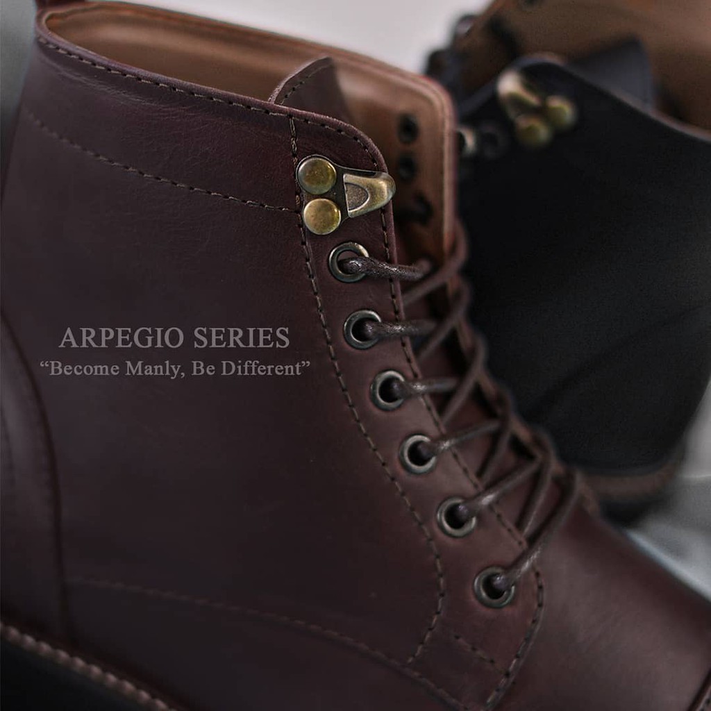 ARPEGIO BROWN (KULIT ASLI) |ManNeedMe x Reyl| Sepatu Safety Boots Pria ORIGINAL