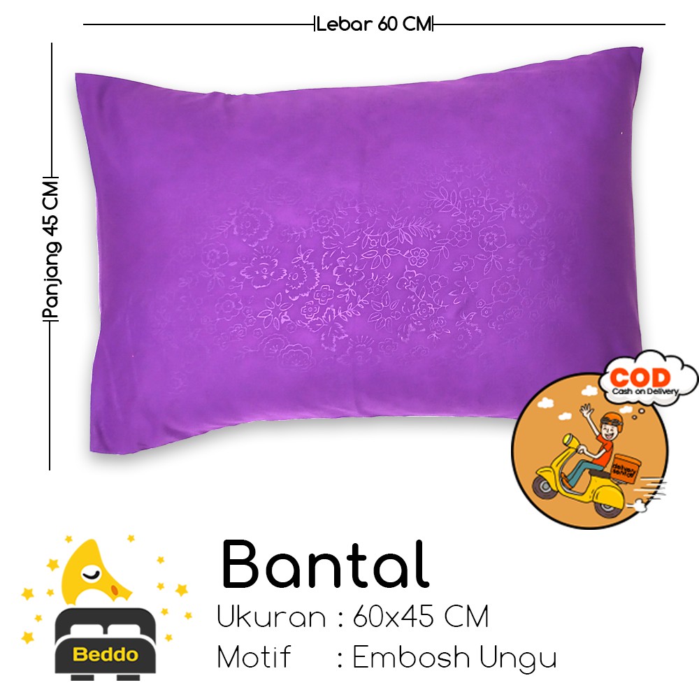 Sarung Bantal dan Sarung Guling Polos Embos Harga Satuan