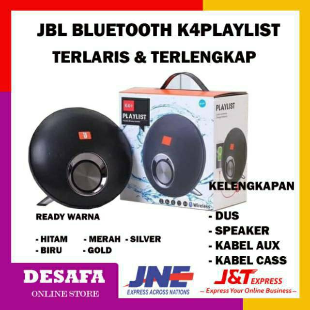Speaker spiker portabel JBL bluetooth blutut K4playlist kekinian big sound speakers Super Mega bass