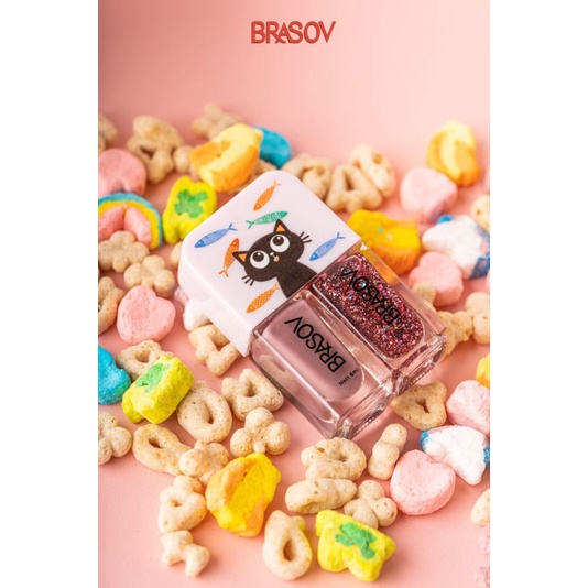 [12 PCS] KUTEK BRASOV 2in1 PERBOX ISI 12 PASANG ORIGINAL BPOM - NAIL POLISH 2 IN 1 BRASOV ISI 12PCS