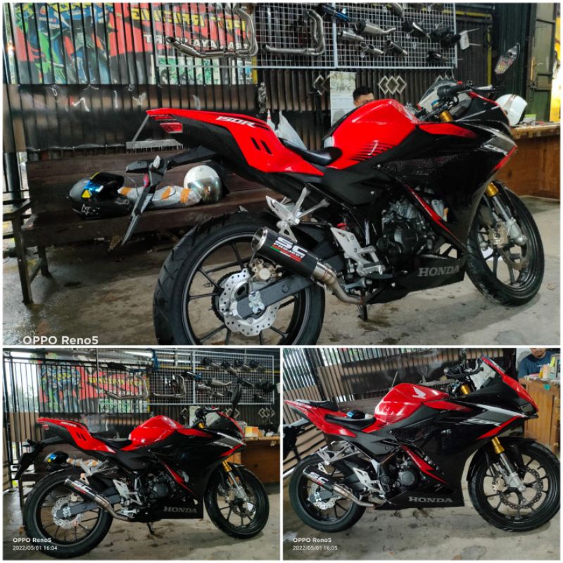 knalpot cbr150 new/old,R15,Gsx full system sc project