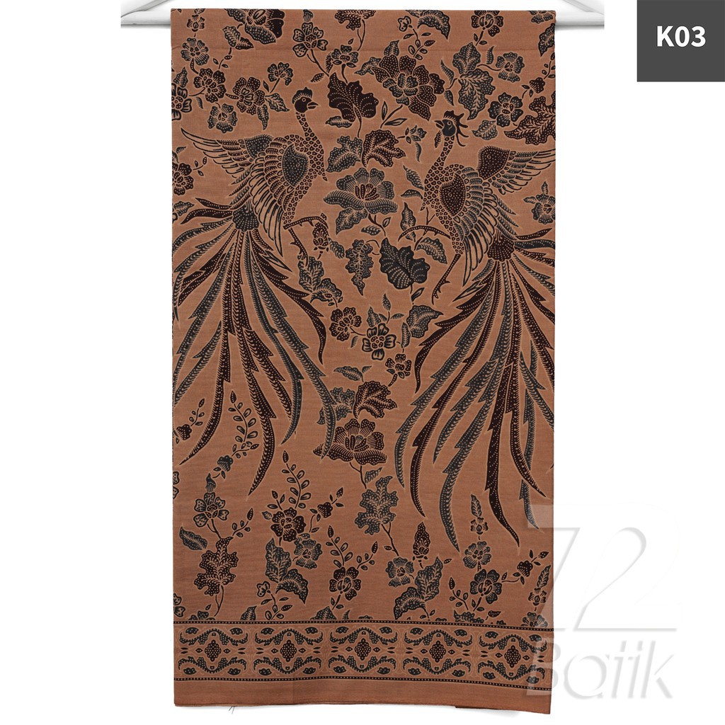 KAIN BATIK KATUN Premium Motif Dwi Cendrawasih Warna Merah Abang Coklat 722883 Cap 72 Jarik Jarit Samping Kebat Panjang Batik Katun Modern Premium Bahan Seragam Batik Pernikahan Kantor Keluarga Murah Kamen Jadi Batik Bali Lembaran