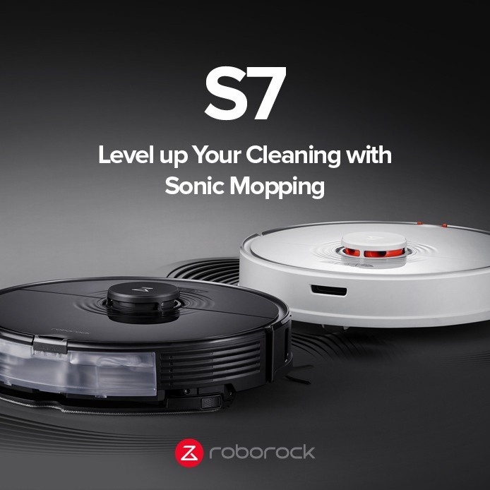 Roborock S7 Robot Vacuum Cleaner and Mop Cleaner with Sonic Mopping