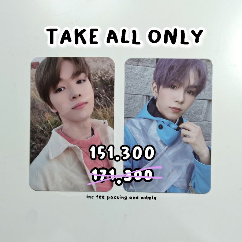 PHOTOCARD NCT SUNGCHAN BENE MECIMA SHOTARO UNIVERSE PHOTOBOOK PC POB