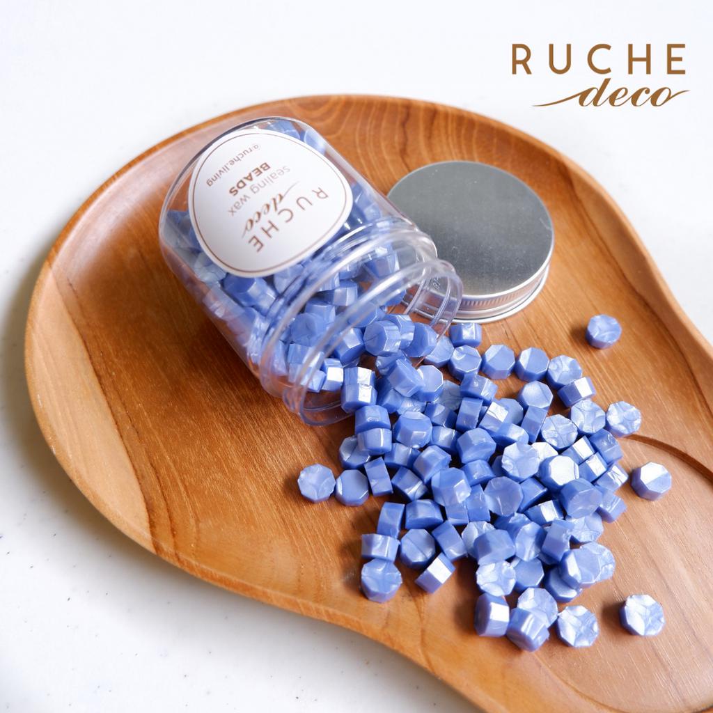 

RUCHE DECO - Seal Wax Beads Metallic (200 pcs) - seal wax butir / Lilin Seal Wax Stamp / stempel undangan vintage / Wax Seal Stamp Candle