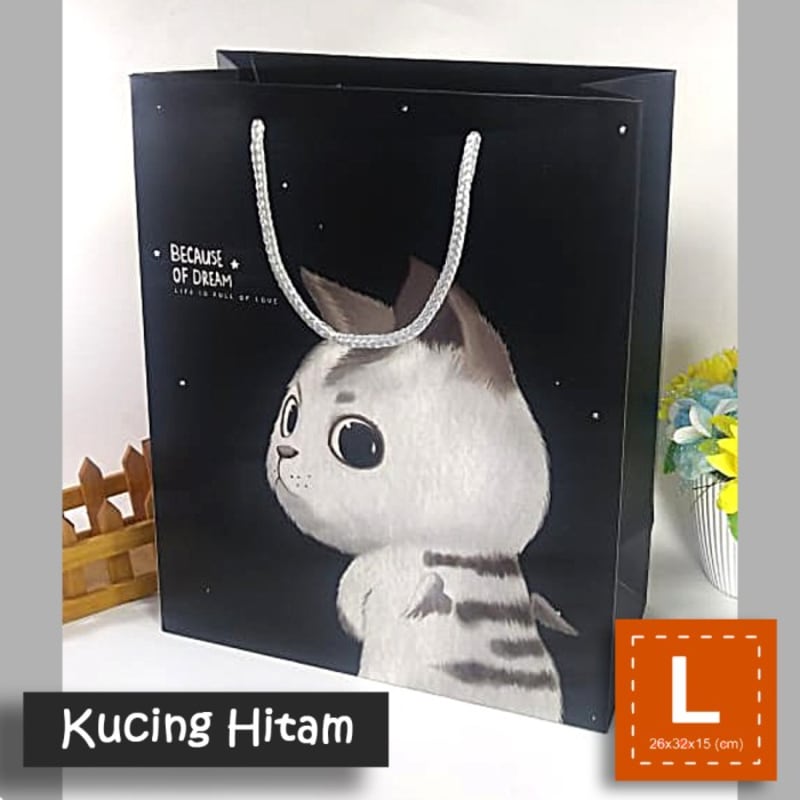 

Paper Bag Tali Motif / Tas Kertas Kado / Tas Ultah- L CAT