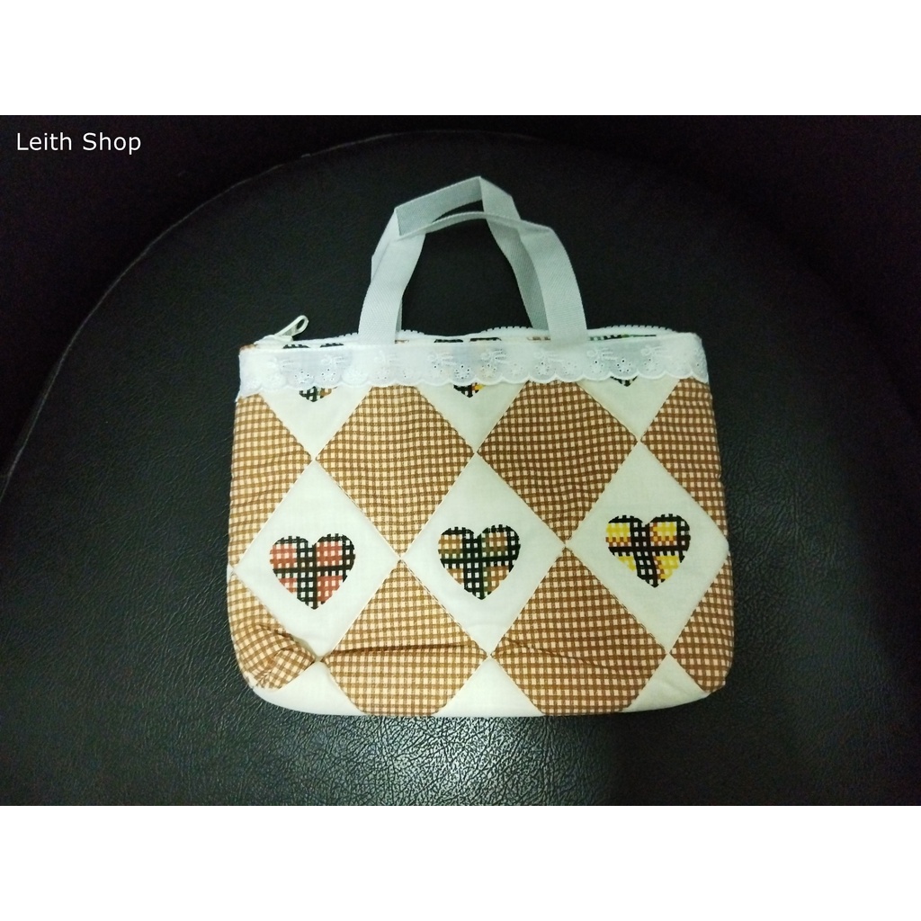 Tas Jinjing Kecil Mini Renda Kain Serbaguna Aksesoris Pouch Serba Guna