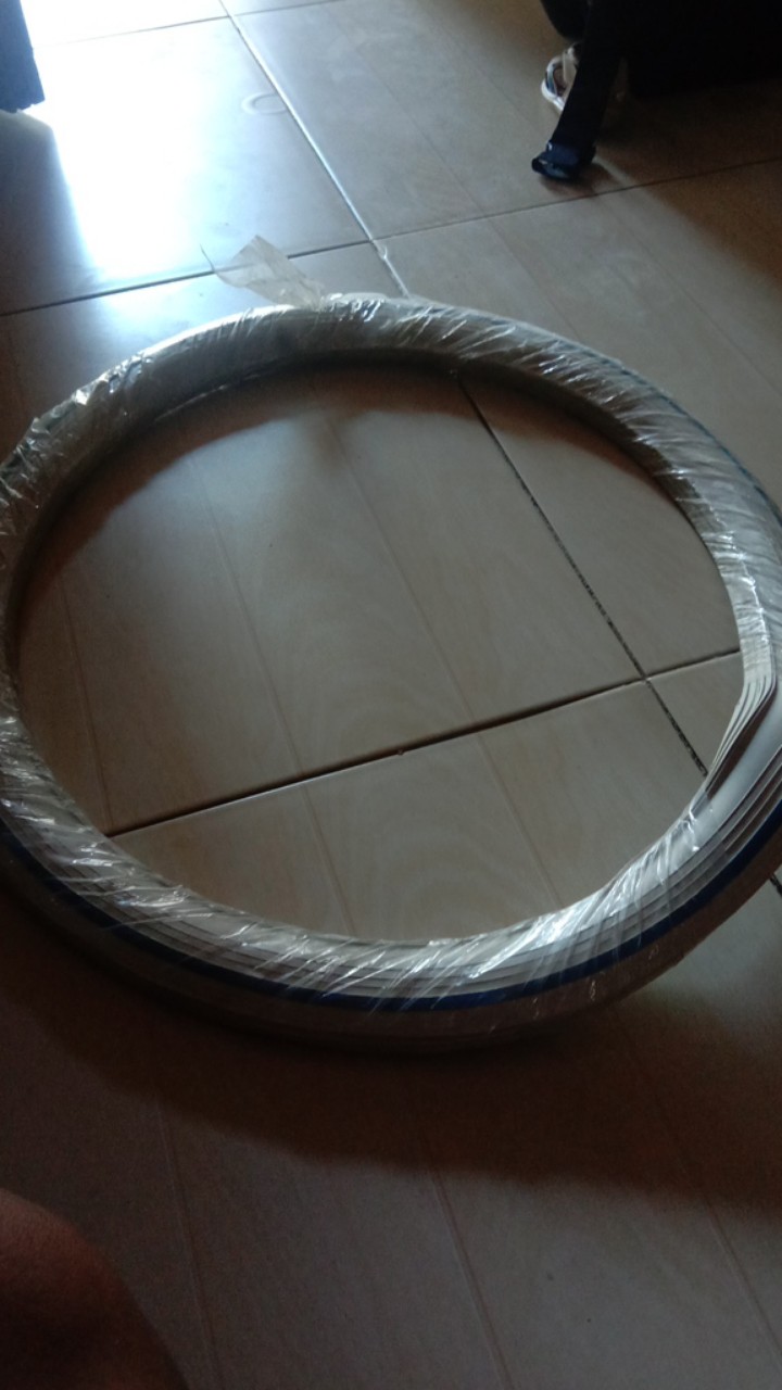 White Wall Karet Lis Ban Ring 18 Set 4 Pcs Putih Lis Biru Tebal