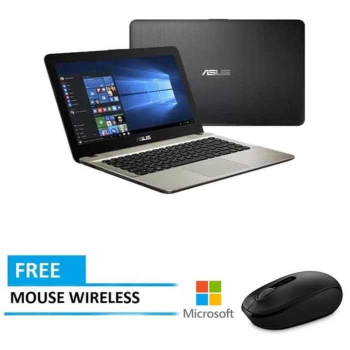 Laptop ASUS X441MA-ga011T/12/13/14T N4000/4gb/1tb/14" garansi resmi