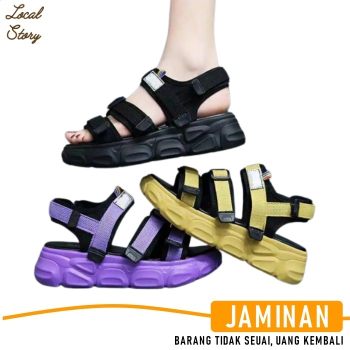 Sandal Wanita Terbaru 2022 Sandal Wanita Kekinian Sendal Gunung Wanita Korea Sandal Gunung Wanita Ko