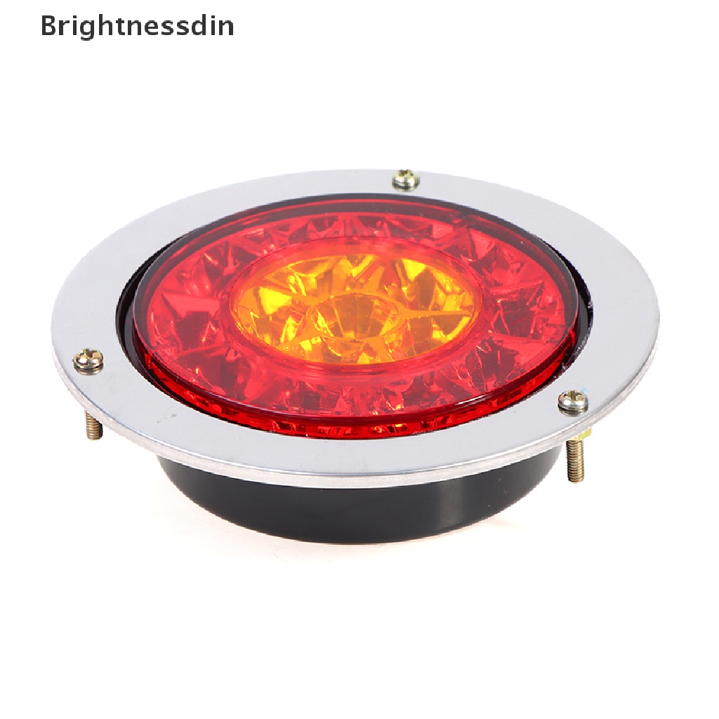Lampu Rem Belakang Mobil 16 Led Bentuk Bulat Warna Merah Amber