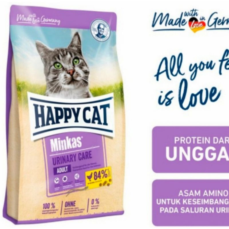 Happy Cat Minkas Urinary Care 1kg Repack Makanan Buat Gangguan Kencing