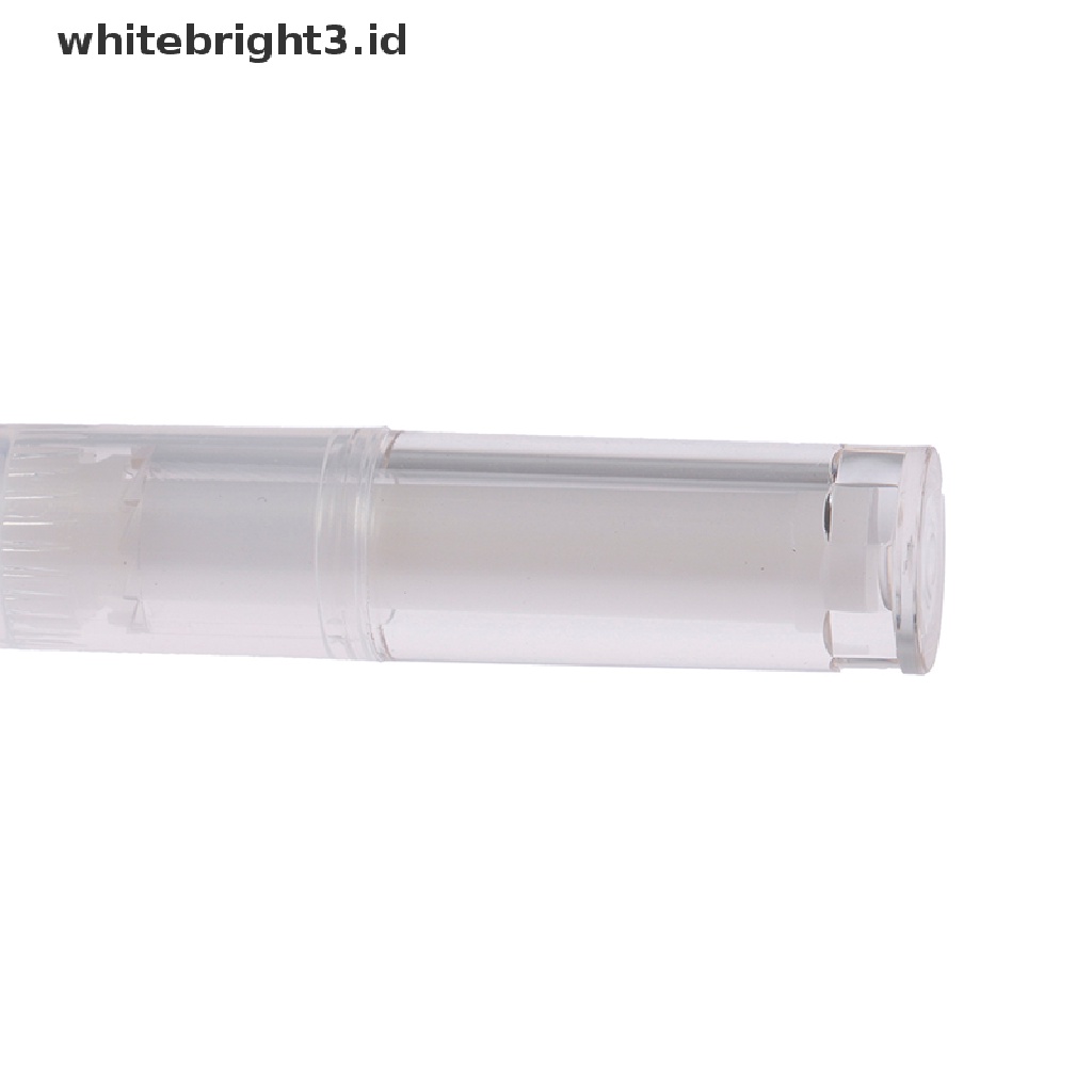 {whitebright3.id} 5pcs 3ml Travel Empty Twist Pen With Brush Cosmetic Container Nail Oil Lip Balm ,