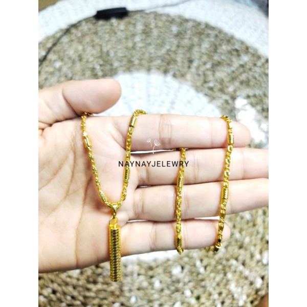 Kalung 60cm koin bambu LB (koinmesin)