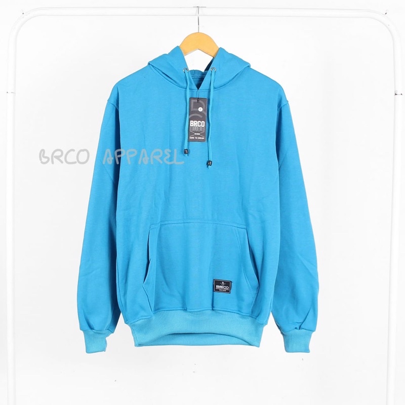 Sweater Hoodie Polos Hoodie Sweater Unisex Pria Wanita Orginal (BAYAR DI TEMPAT)-TURKIS