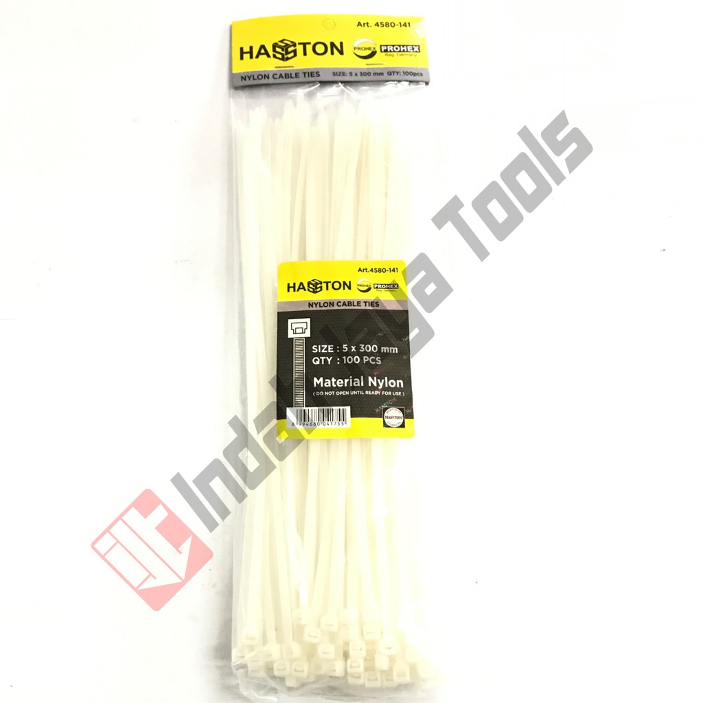 PROHEX Cable Ties 30 cm PUTIH Hasston Kabel Tie Pengikat Strap 300 mm