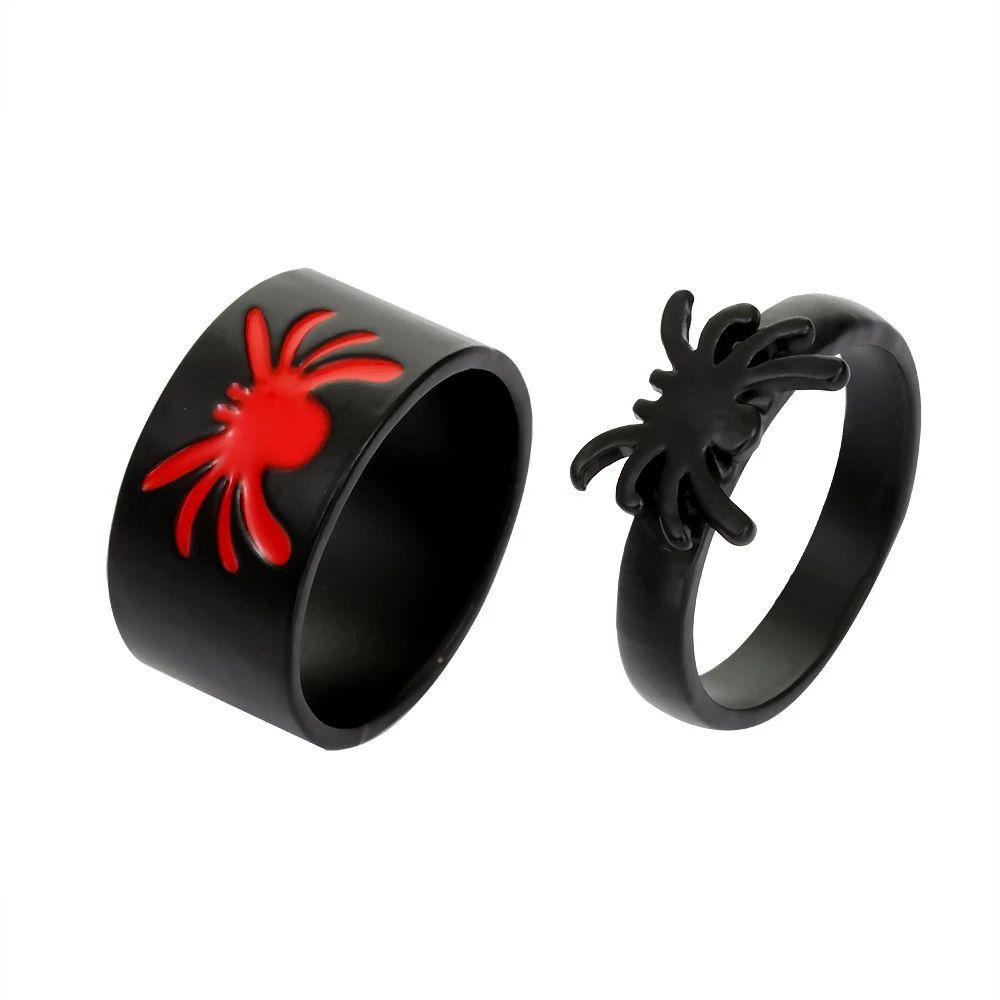 Mxbeauty Spider Cincin Pasangan Kreatif Hadiah Sederhana Hewan Fashion Pria Gaya Korea Ring