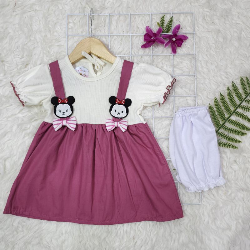 Baju bayi perempuan dress baby girl minnie mouse