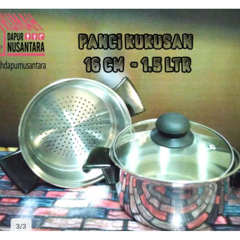 PANCI/KUKUSAN STAINLESS/PANCI KUKUSAN STAINLESS 16 cm