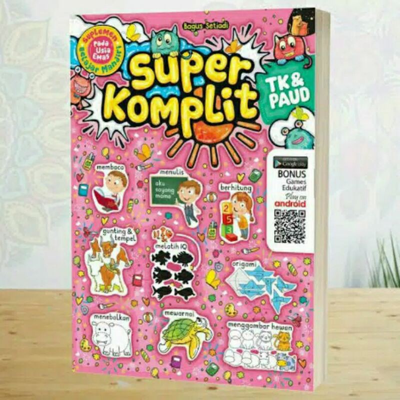 BUKU ANAK TK PAUD MURAH SUPER KOMPLIT CALISTUNG TK DAN PAUD