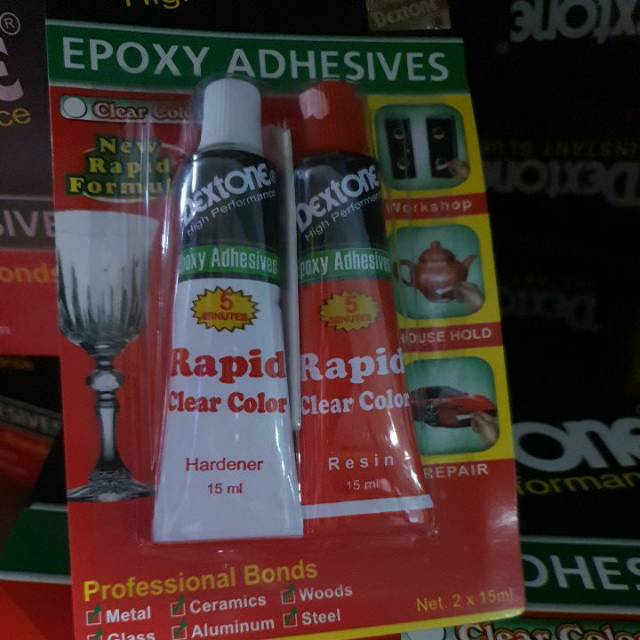 LEM EPOXY ADHESIVES,CKEAR COLOR ,2x15 grm