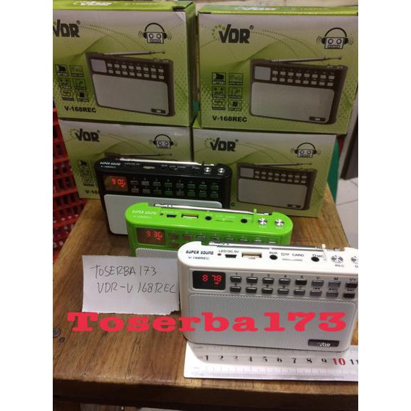GRATIS ONGKIR SPEAKER RECAM VDR 168 REC TERLARIS