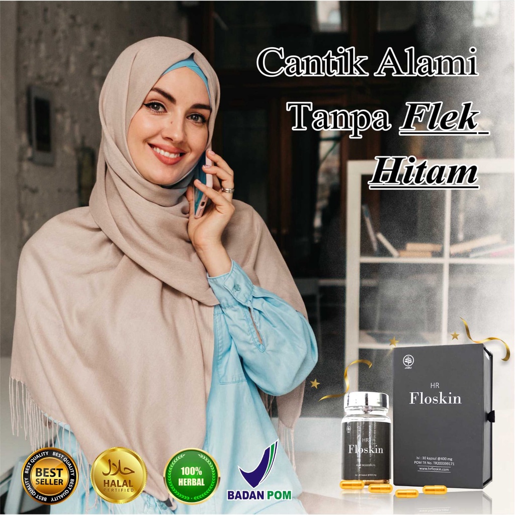 FLOSKIN Penghilang Flek ORIGINAL Minuman Collagen Pemutih Tubuh Badan & Wajah Asli Momiku Sudah BPOM