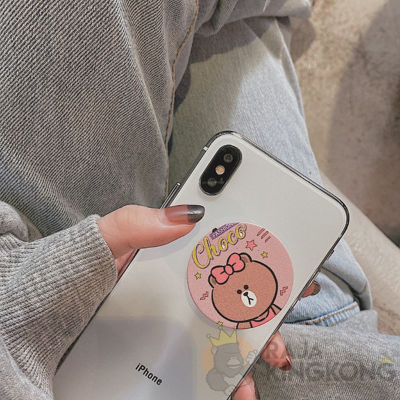 Pop Socket for Back Handphone 3D Cartoon Random