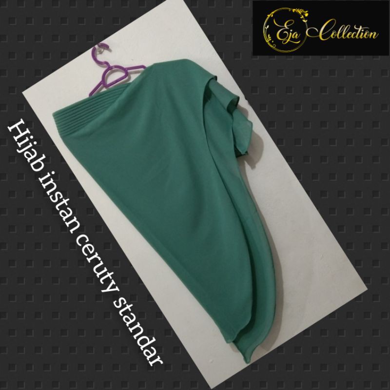 hijab instan polos ceruty dan jersey airis