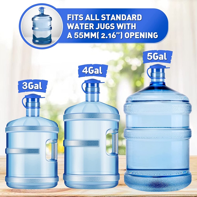 3 Pcs Tutup Botol Air Minum Pengganti Ukuran 55mm 3 / 5 Galon Dengan Pull Tab