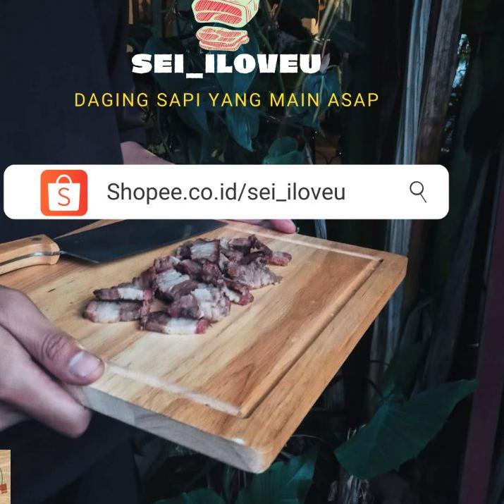 

[PRODUK EPKWB] SEI SAPI / DAGING ASAP 120gr + (chili oil ) FROZEN FOOD / MAKANAN SIAP SAJI / MAKANAN FYW