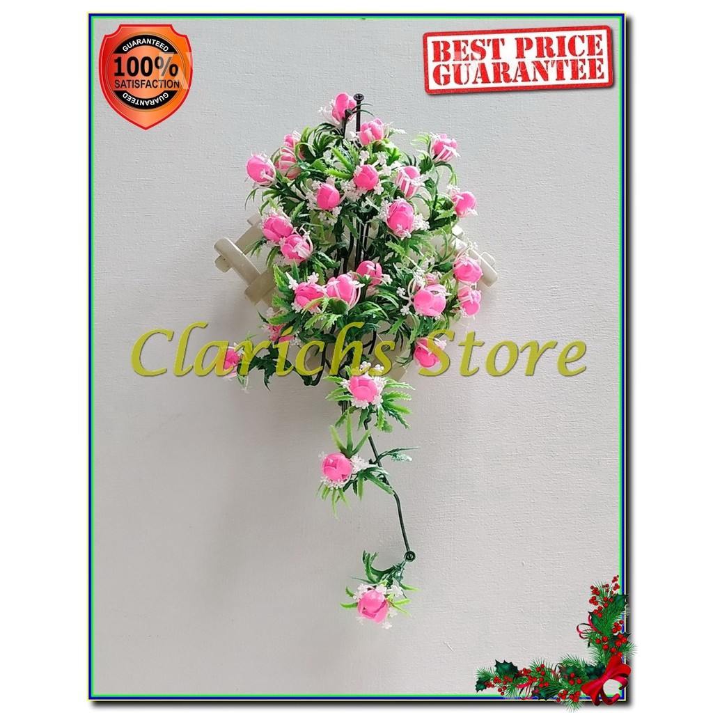 Rambat Bunga Karmila Pretty - Hiasan Bunga Plastik Dinding Pajangan Interior Rumah Kantor Terbaik-6