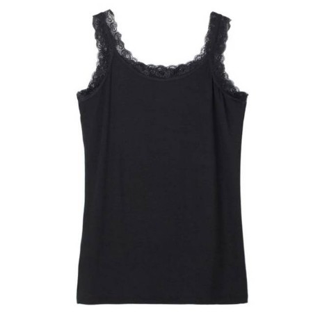 BEE - Tanktop Renda Polos Ukuran XL / Tanktop Wanita Renda Bycra-1