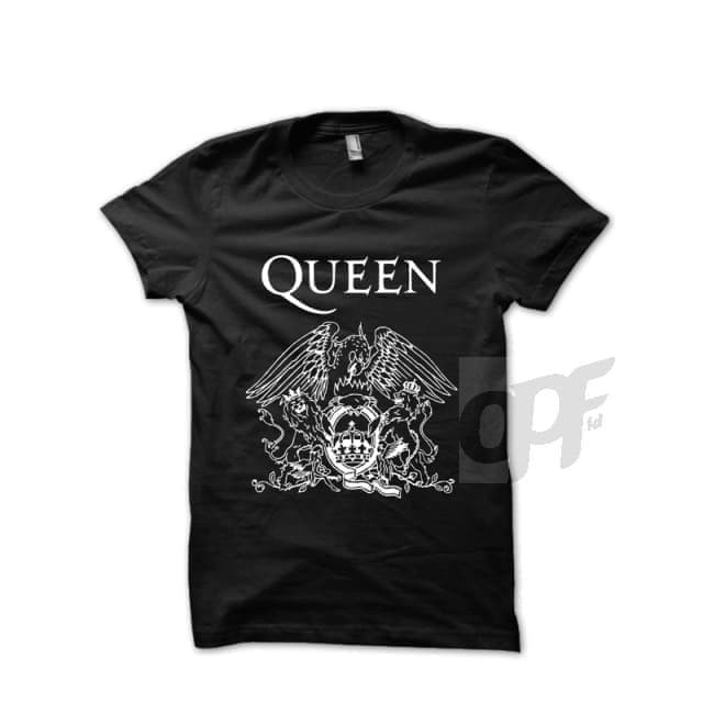  Kaos  T Shirt Distro  Queen  Band Legend Logo PROMO Shopee 