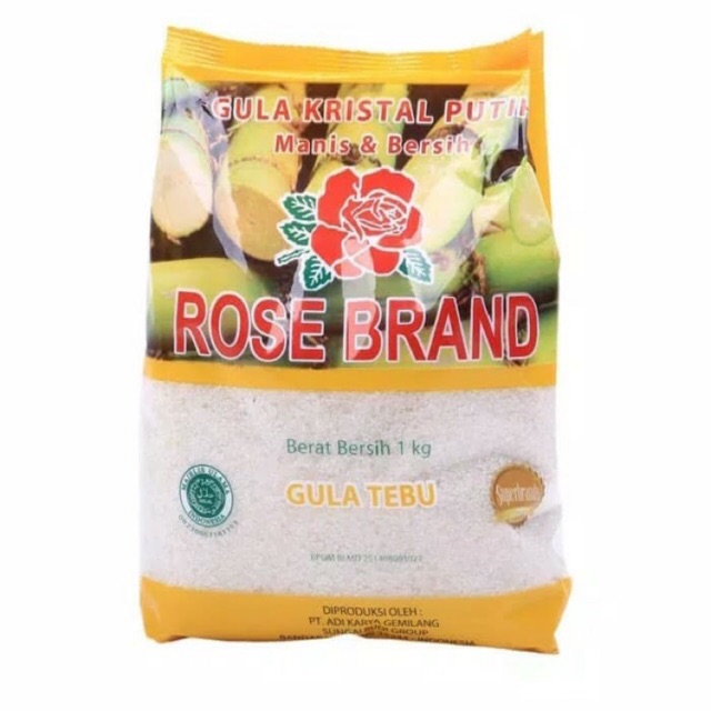 

Gula rose brand/mawar/sus jaya 1 kg