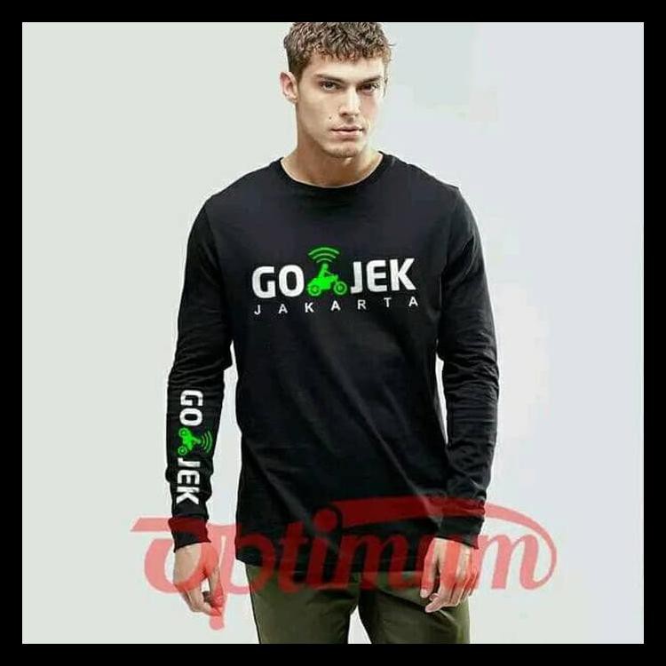 Promo Kaos T-Shirt Lengan Panjang Gojek - Kaos Distro Promo Murah :)