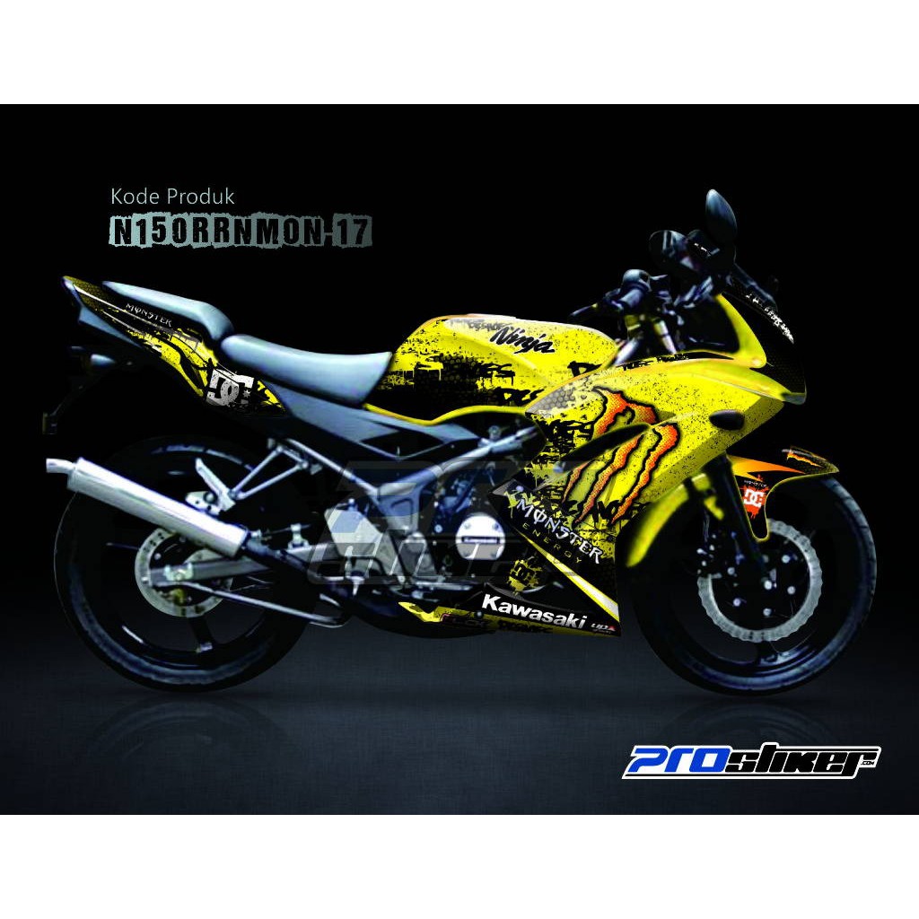 Jual Striping Modif Ninja 150 Rr New Motif Monster Energy Jual Striping Modif Ninja 150 Rr New Motif Monster Energy