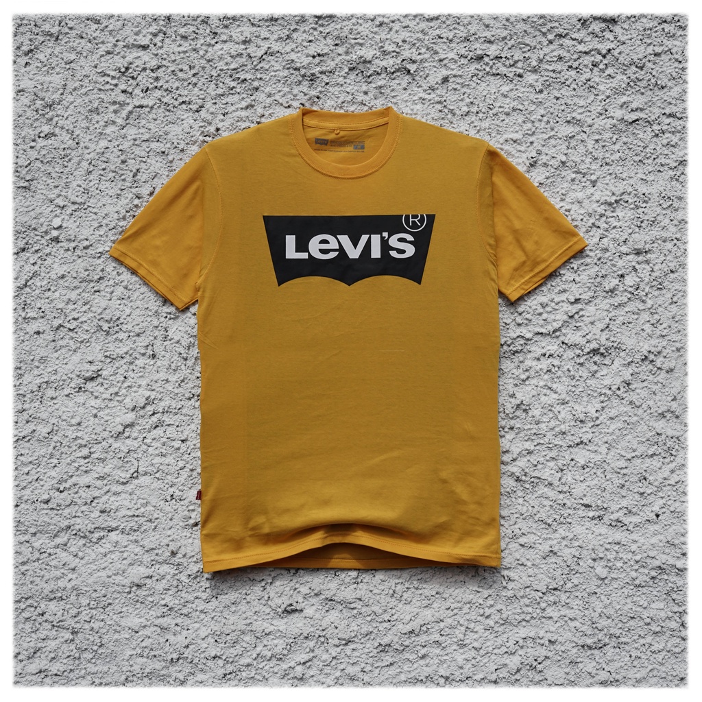 Kaos Levi's | Kaos Pria | Batwing Yelo | KLPBWYL - 1