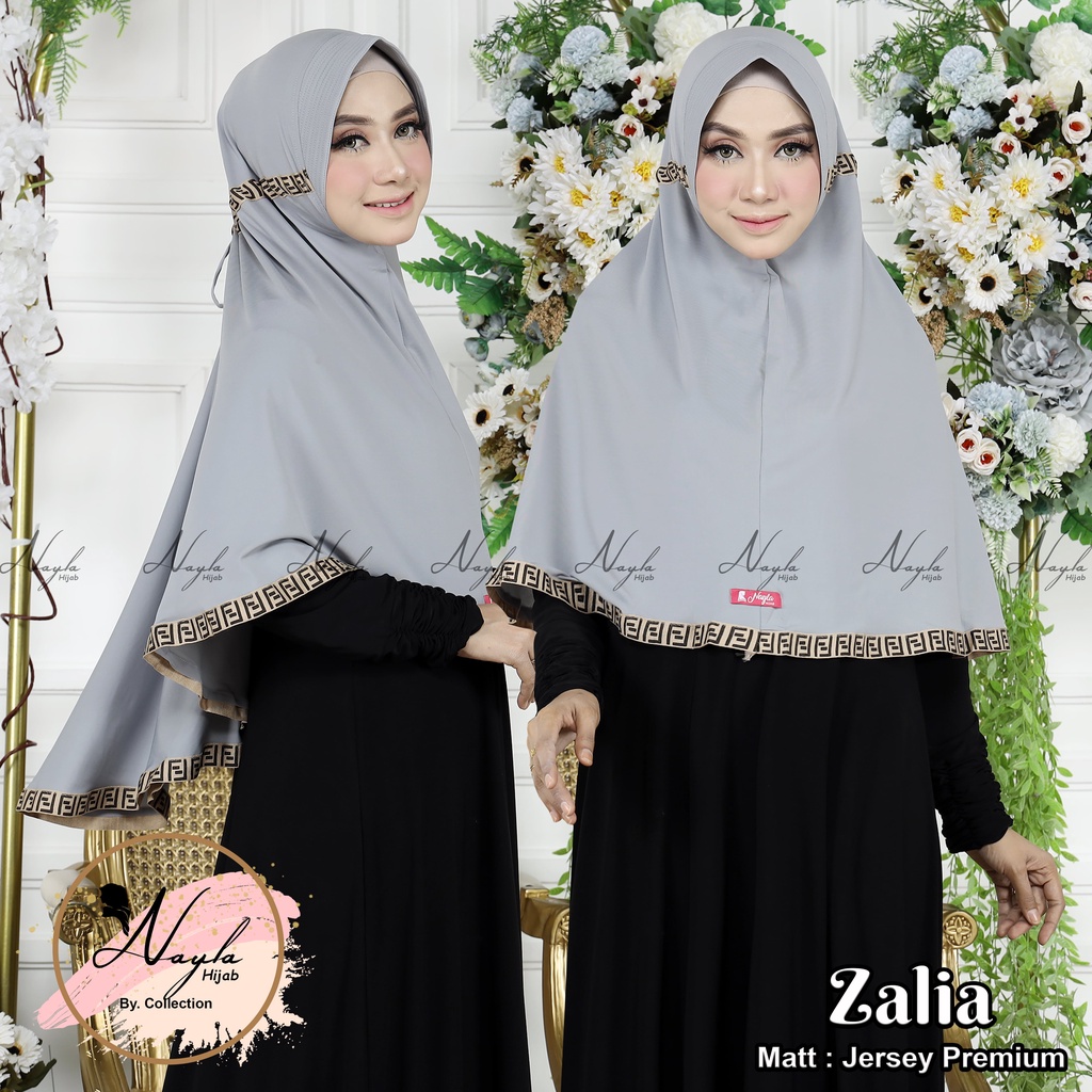 Khimar Instan Serut Zalia Jilbab Bergo  Jersey Super Premium Terbaru dan Termurah  Nayla Hijab
