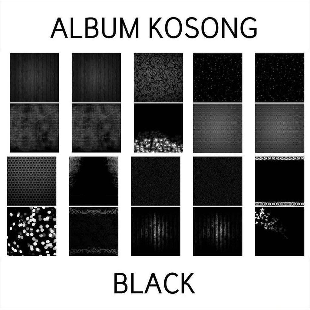 DIY SCRAPBOOK - BAHAN SCRAPBOOK - ALBUM KOSONG BLACK