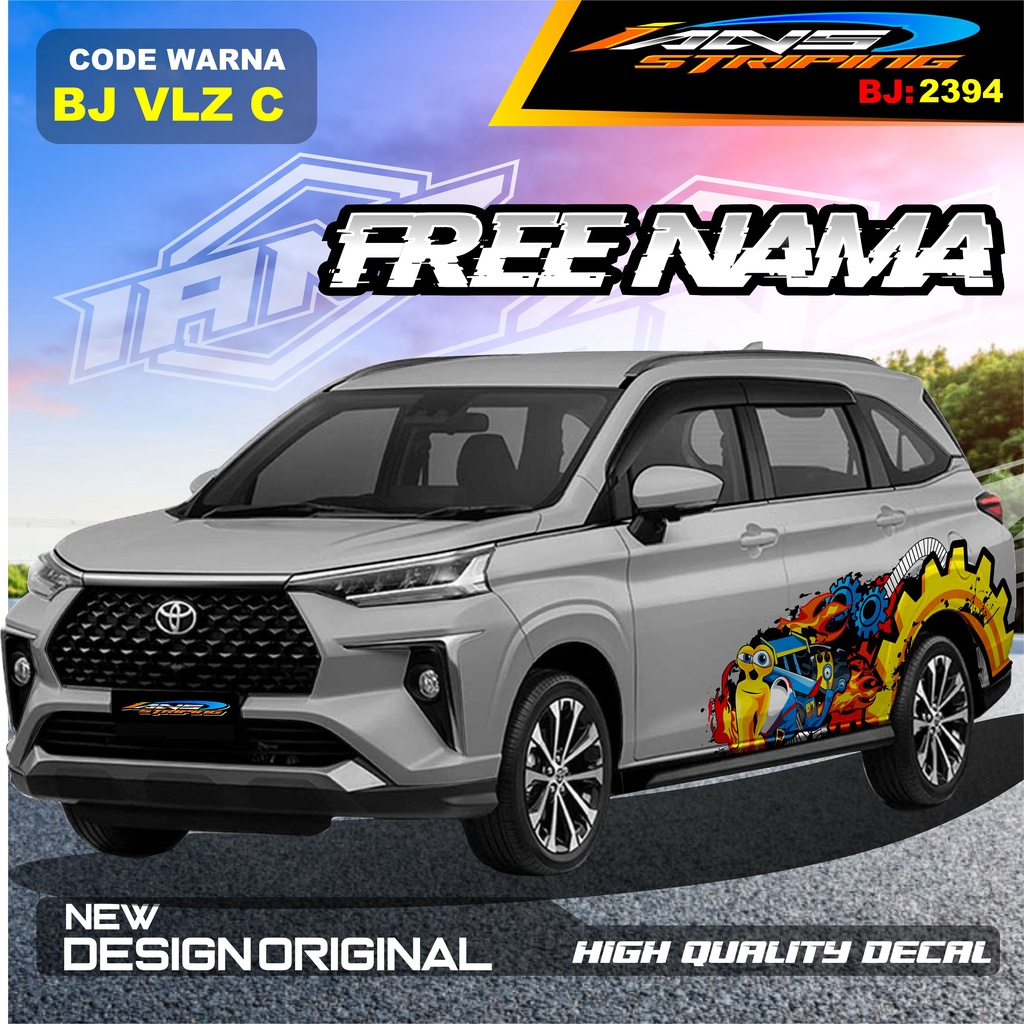 VARIASI STICKER MOBIL AVANZA VELOZ / VARIASI STIKER MOBIL XENIA REBORN / STICKER DECAL MOBIL PAJERO / STIKER MOBIL