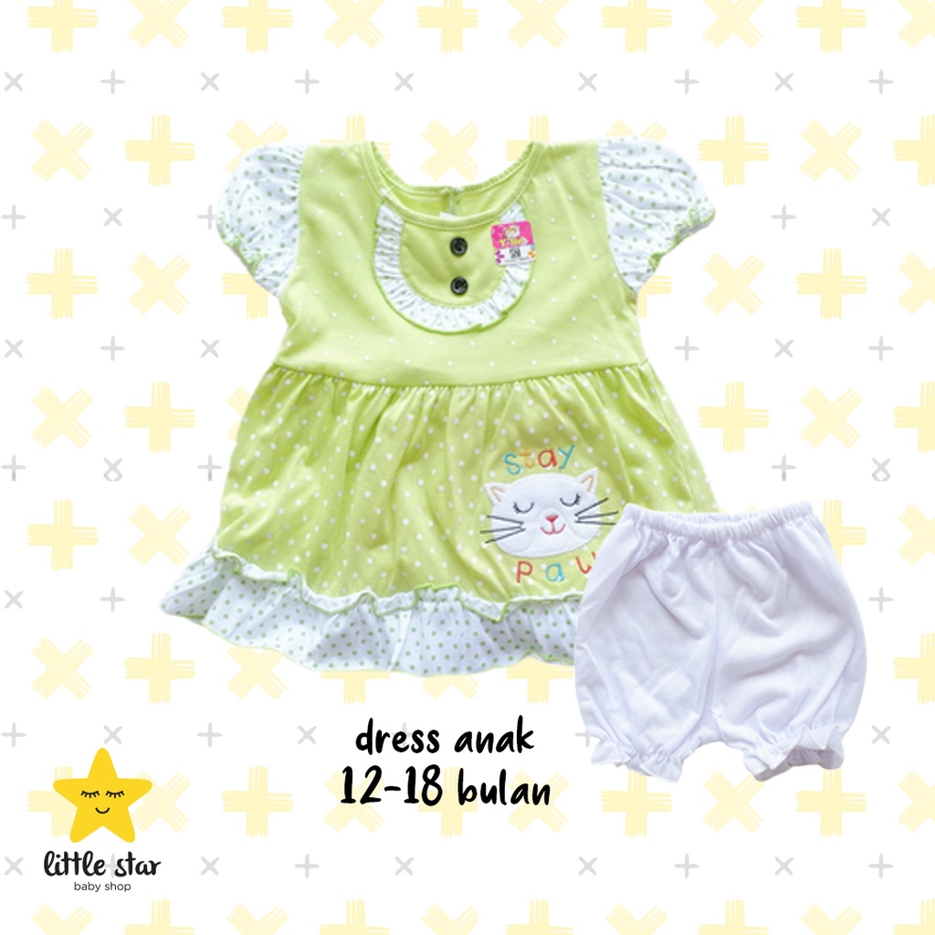 Y Lin Dress Bayi Cewek | Setelan Bayi Cewek | Setelan Baby Girl | Dress Anak Cewek