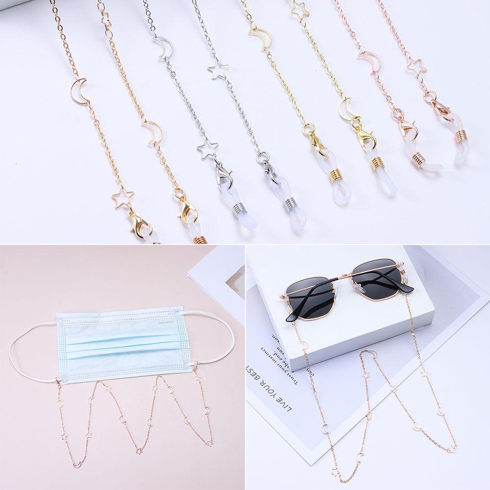 Lily Alloy Rantai Kacamata Fashion Anti Hilang Tali Leher Kacamata Rantai